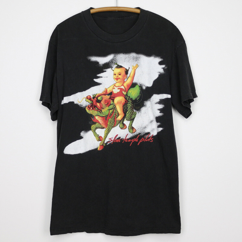 vtg Stone Temple Pilots Purple Tour Scott Weiland Shirt Black