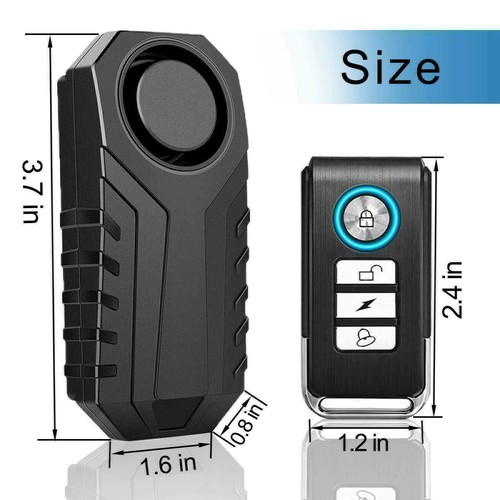 Alarma de Bicicleta con Sistema de Alarma de Bicicleta Antirrobo Inalámbrica Alarma de Motocicleta - Imagen 8 de 13