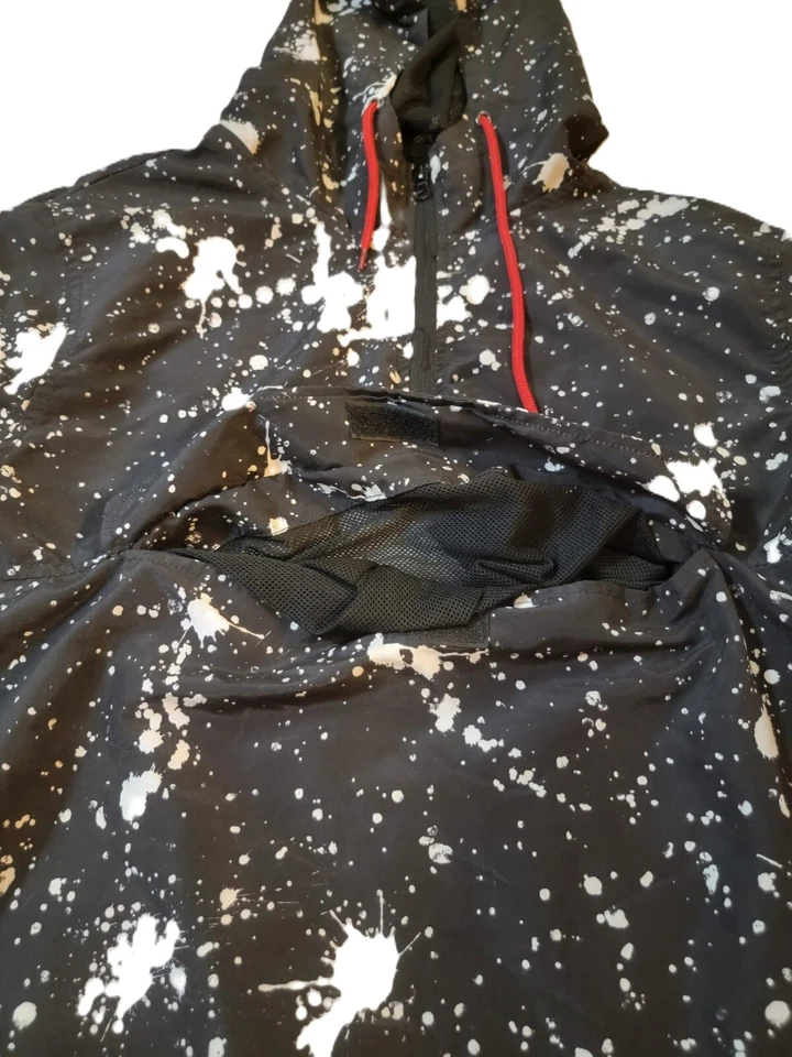 Trademark Brooklyn Cloth Co Sudadera con Capucha Cortavientos 1/4 Cremallera HYPE Salpicaduras de Pintura Talla L Foto 4 de 4