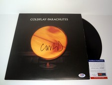 Chris Martin Coldplay Parachutes Signed Autograph Vinyl Record Album PSA/DNA COA