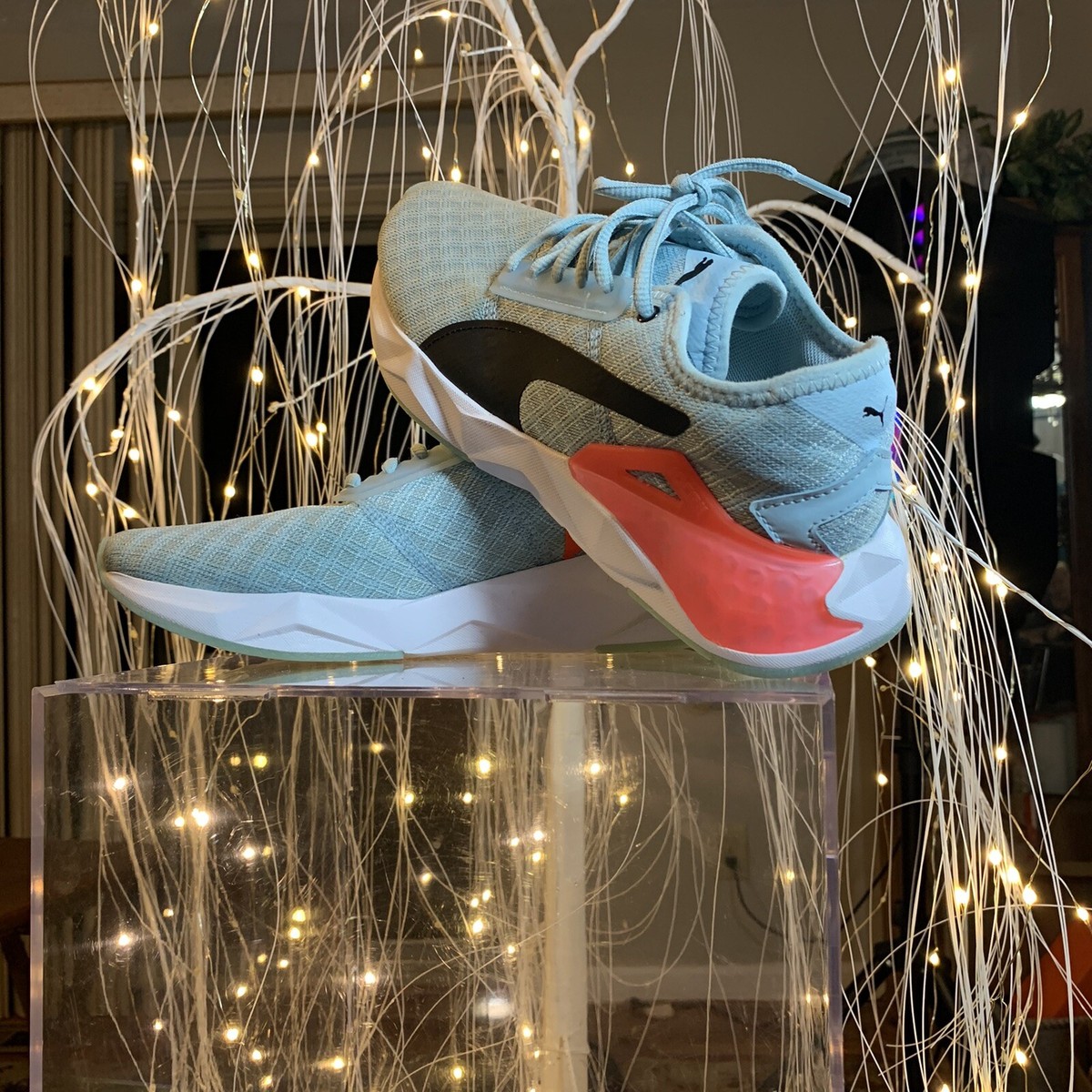 Puma Cell Plasmic Bright Training Womens Training Sneakers Aqua Blue/Pink 