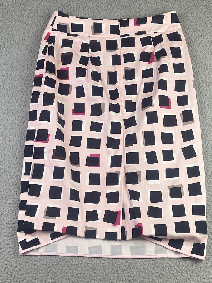 Falda Kate Spade NY Mujer Talla 4 The Rules Falda Lápiz Plisada Dobladillo Trasero EXCELENTE Foto 2 de 4