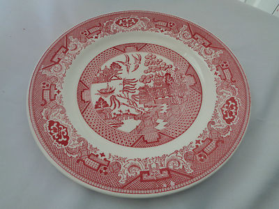 Royal China Willow Ware Pink Willow Dinner Plate