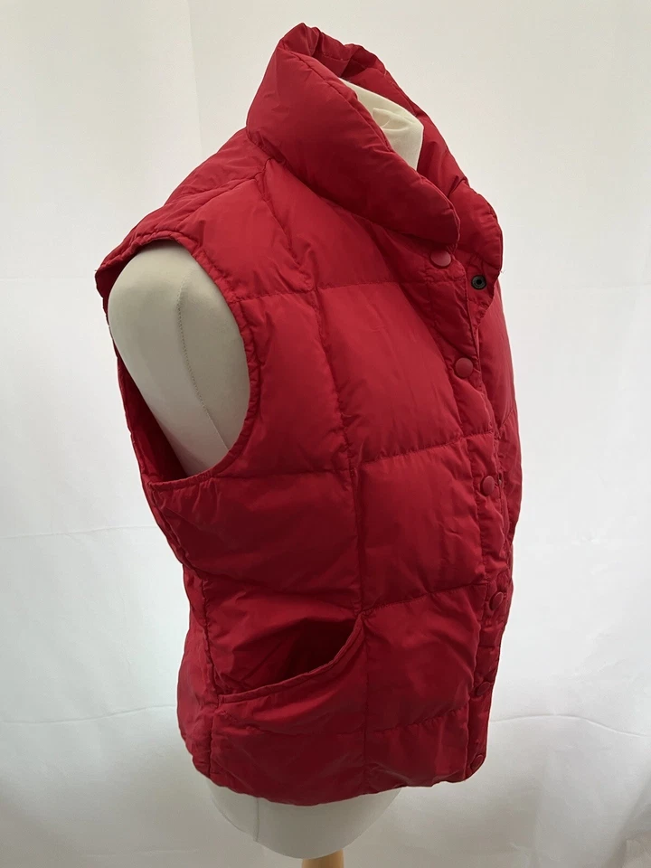 Lands End Women's Pink Down Quilted Gilet Size 6/8 - Image 3 of 4