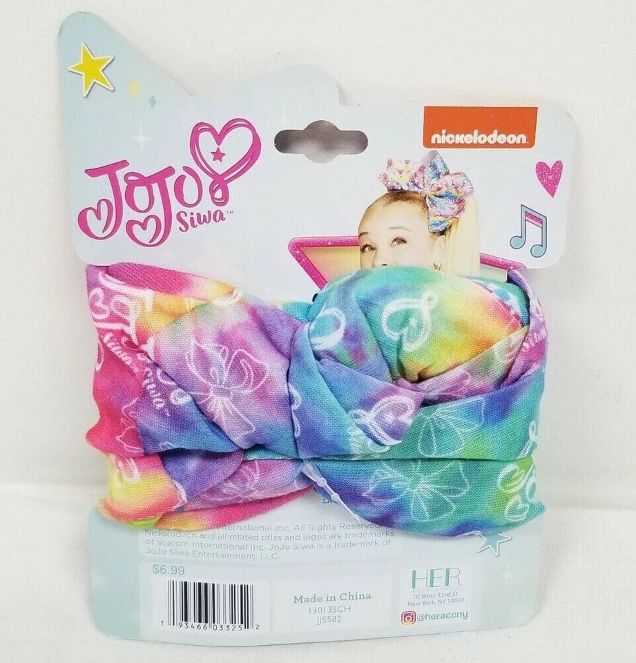 Lote 4 Arcos Polaina Cuello Envoltura Multiuso Impresos Tie-Dye JoJo Siwa Nickelodeon Nuevos Foto 3 de 4