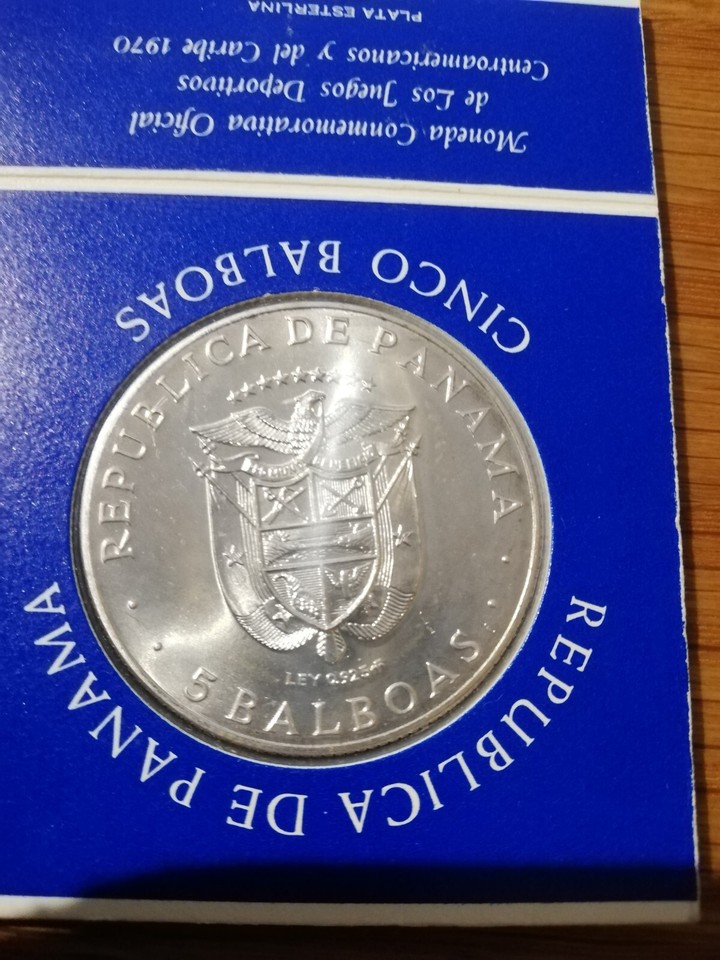 Repubblica Di Panama 5 Balboas 1979 Argento Proof. eBay