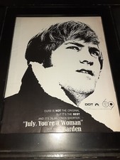 Pat Boone July, You're A Woman Rare Original Promo Poster Ad Framed! #2