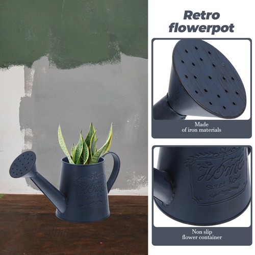 Shabby-Chic-Krugvase Bauernhaus-Krugvase achats Blumeneimer Metall Retro-Blumenvase