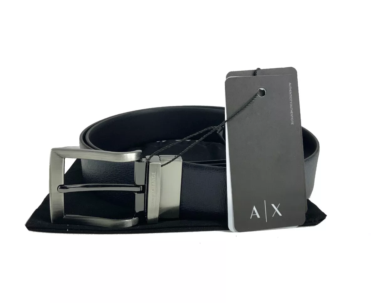 Armani Exchange Men s Belt 100 Authentic Reversible Real Leather