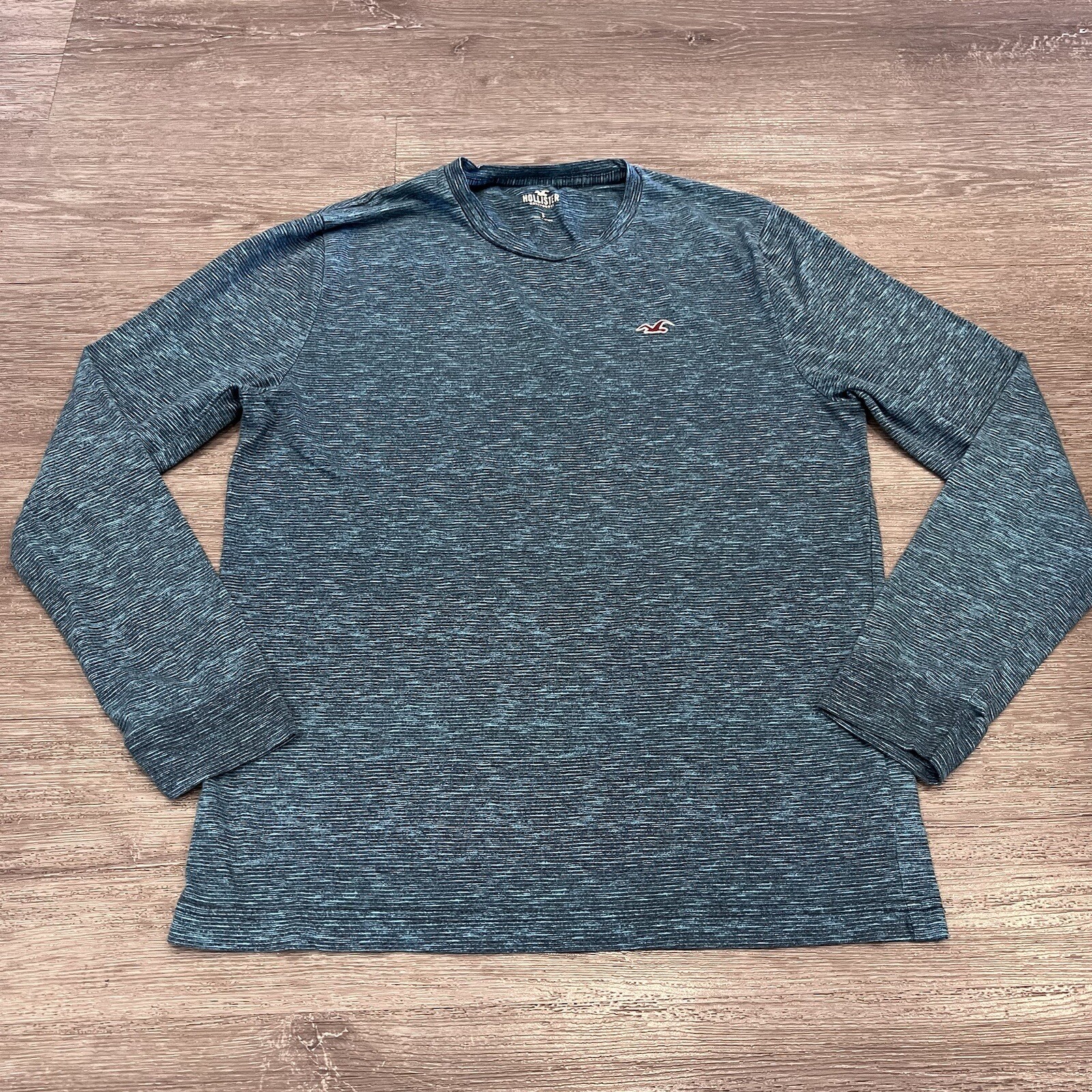 Hollister Shirt Men’s Small Blue Long Sleeve Shirt  Crew Neck Casual Pullover