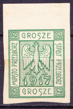 PL 006 Poland Przedborz local issue proof Fi 1A P2 T3 ** expertised