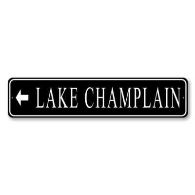Lake Directional Arrow Sign