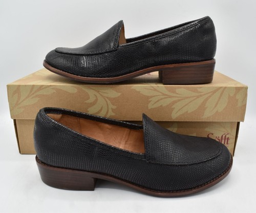 Sofft Womens Size 8.5 Napoli Black Leather Slip On Loafers Shoes - Picture 12 of 14