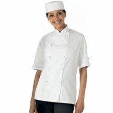 Image of Dennys Best Selling Short Sleeve Chefs Jacket DD08ES / DD08CS