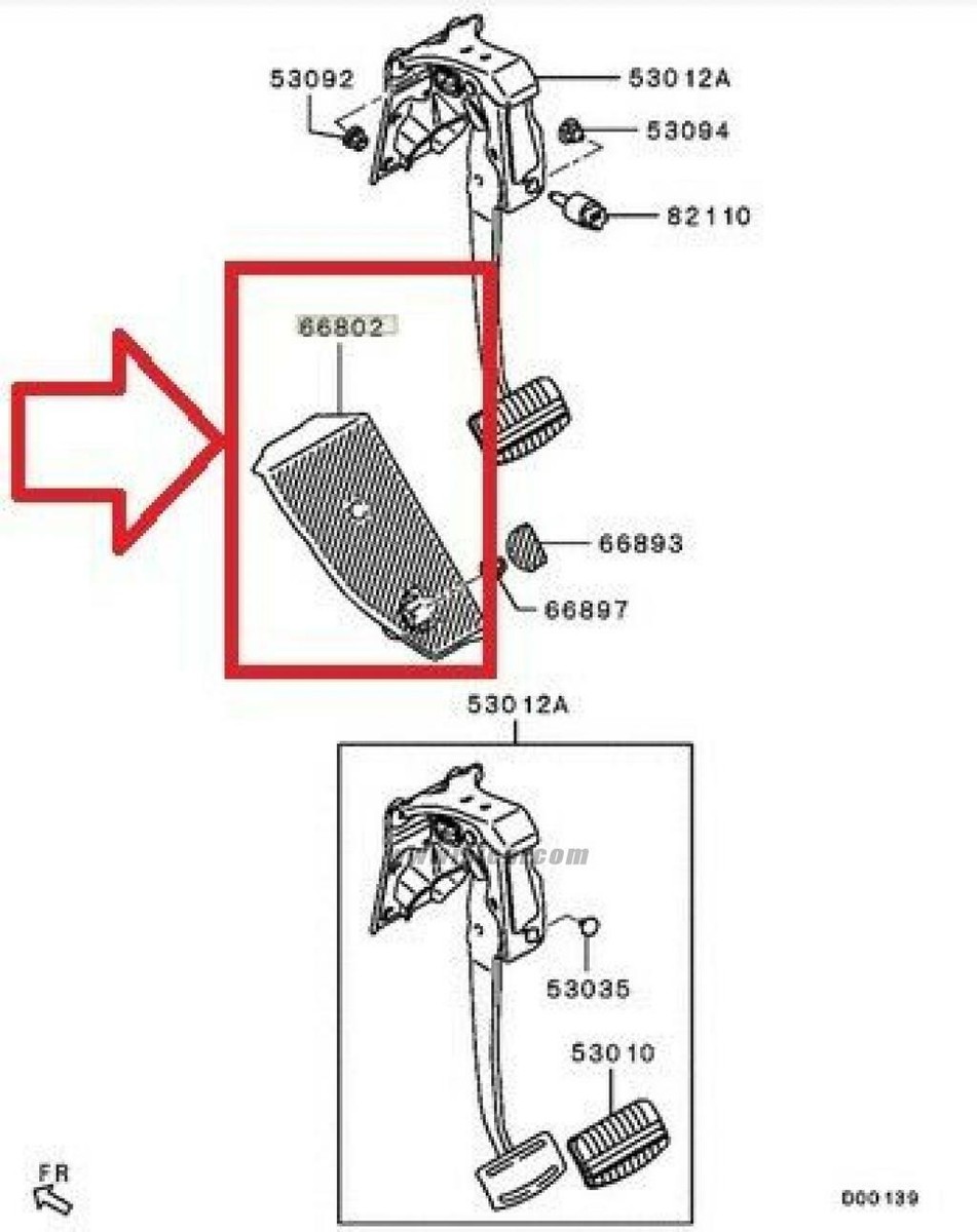 MITSUBISHI LANCER EVOLUTION EVOX EVO10 CZ4A FOOTREST MITSUBISHI LANCER EVOLUTION EVOX EVO10 CZ4A FOOTREST