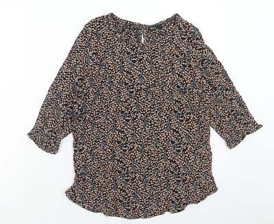 Your Face Damen Bluse Blumenmuster Viskosemischung Größe 8