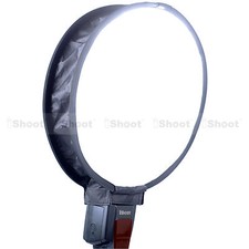 Easy-fold Round Mini Flash Softbox Diffuser Reflector for Nikon Canon Speedlight