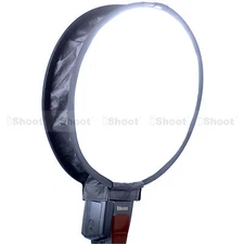 Easy-fold Round Mini Flash Softbox Diffuser Reflector for Nikon Canon Speedlight