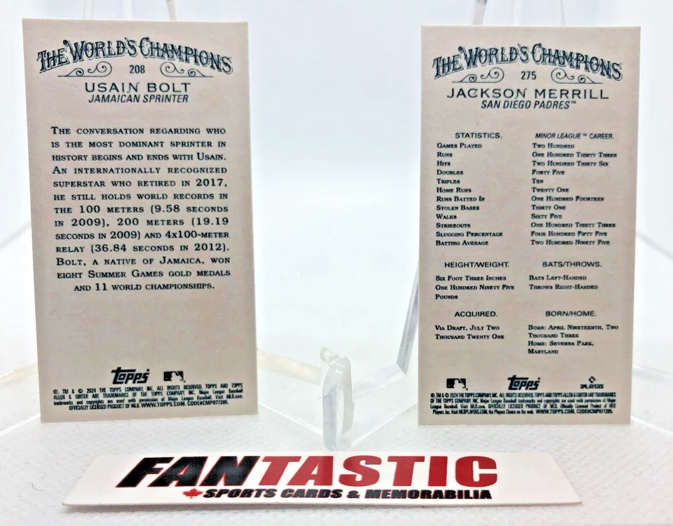 2024 Topps Allen & Ginter MINI Parallel Card YOU PICK - Image 2 of 2