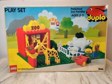 Duplo SAVANNAH e ANIMALI POLARI ~2666 ~ ZOO LEGO ~COMPLETO ~GIRAFFA ~1990 ~SCATOLA 