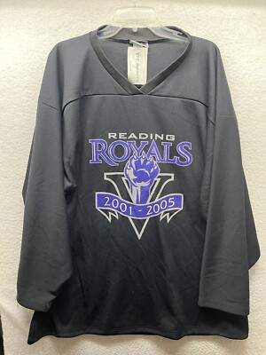 Autographed Reading Royals Hockey Jersey Adult XL Extra Large Black 2001-2005
