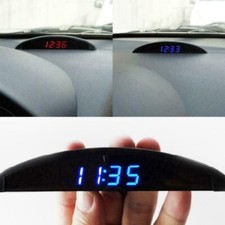 12V Digital LED Alarm Auto Trucks Autouhr Voltmeter Thermometer 3-in-1 Uhr