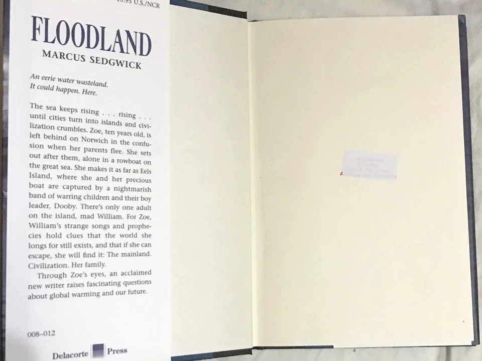 FLOODLAND Marcus Sedgwick 1st US hardback + dustjacket 2001 Rare Childs Classic - Image 2 of 4