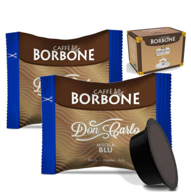 Kaffeekapseln Bourbon Blaue Mischung Don Carlo kompatibel SYSTEM A Modo Mio 7,2g