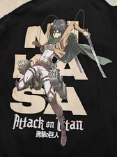 FELPA NERA ATTACK ON TITAN SHINGEKI NO KYOJIN ATTACCO DEI GIGANTI COSPLAY L