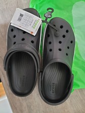 Crocs Mens and Womens Bayaband Clog Slip Sandal - Black