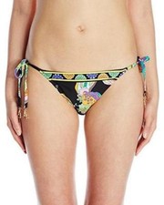 Trina Turk Sea Garden Tie Side Hipster Bikini Bottom Sz 10 Swimwear K7