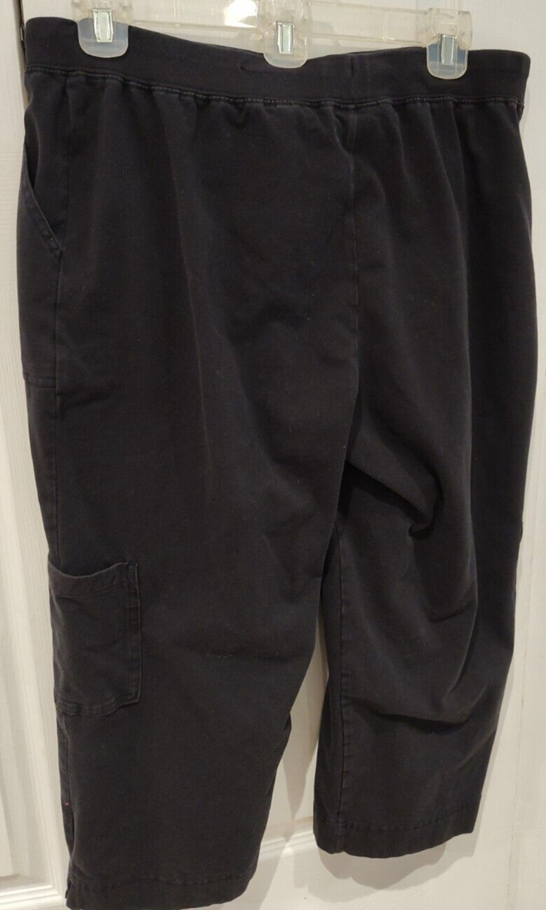 Black Capri Pants Basic Editions Women's Size Med… - image 5