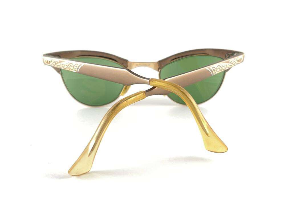 VINTAGE AMERICAN OPTICAL CAT EYE MIDCENTURY SUNGLASSES 60'S USA