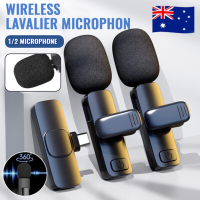 Wireless Lavalier Microphone Mic For Apple Phone iPhone ipad