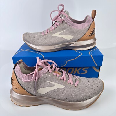 Brooks Levitate LE Tan Brown Pink Running Shoes Women's Size B