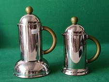 CAFFETTIERA + LATTIERA VINTAGE INOXPRAN ORCHIDEA 6 TZ INOX 18/10 MAI USATA. CP21
