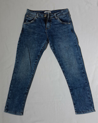 Liu-Jo Junior Jeanshose, 10A, 140 cm, Glitzersteine, Applikationen, Used Optik