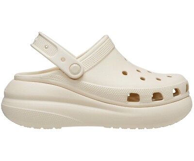 Damen Crocs Classic Crush Clogs Plateau Absatz Sandalen
