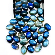 20 Pcs Lot 6x8mm Oval Labradorite Cabochon Wholesale Loose Calibrated Gemstone
