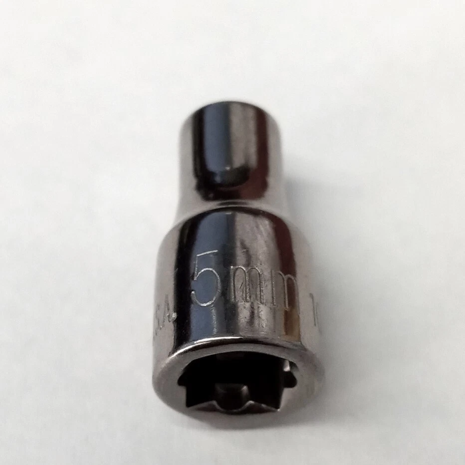 Allen 10304 5mm Socket, 1/4" Drive 12pt. USA - Image 2 of 2