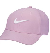 Nike Dri-FIT ADV Club Structured Swoosh Cap Hat Size M/L FB5625-100 Light Pink