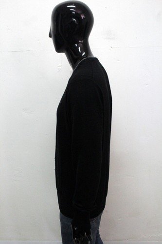 Guess Men's Sweater Size L Black Winter Pullover - Picture 10 of 13