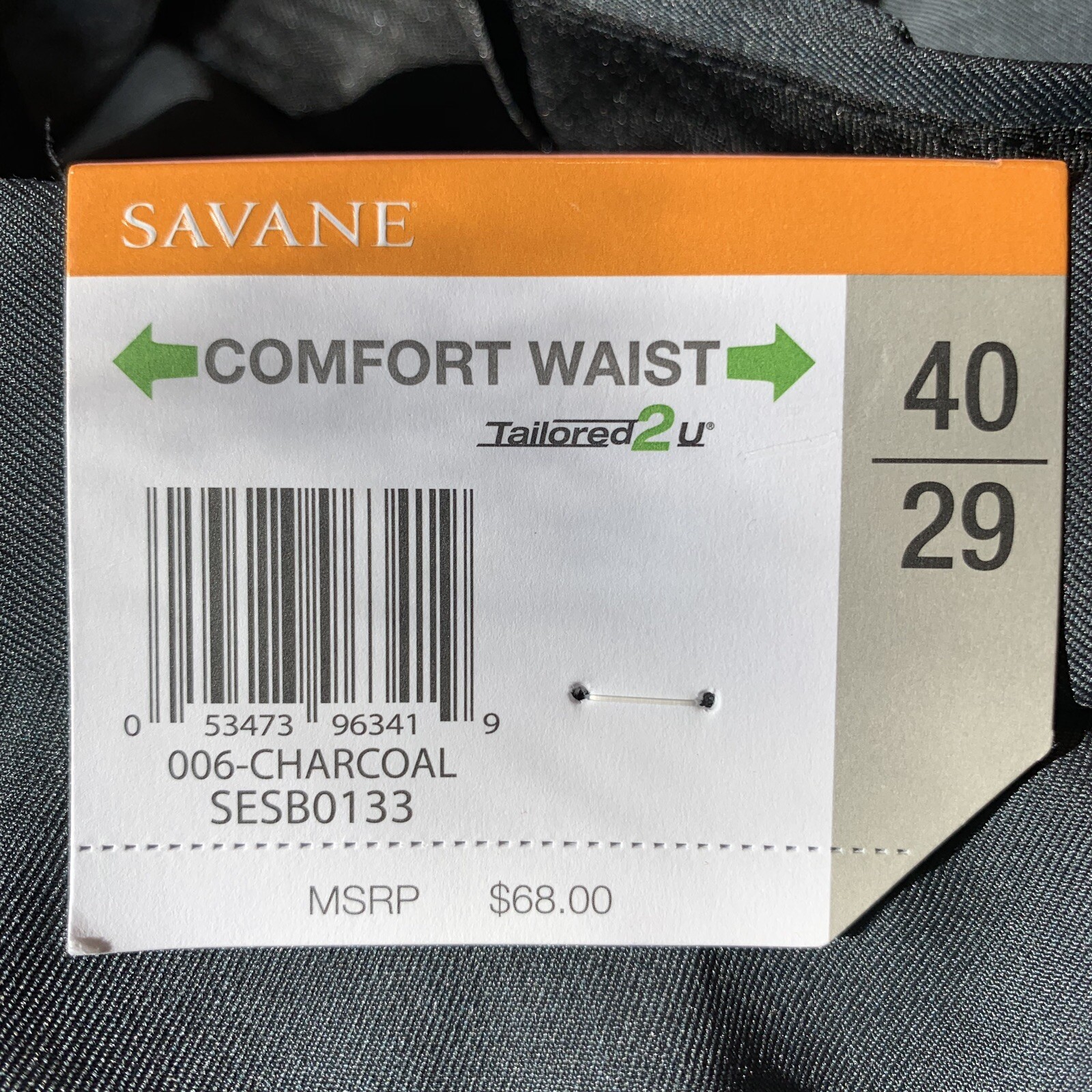 Savane Pleated Crosshatch Dress Pants comfort Waist 40/29 eBay