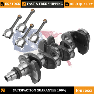 G4NB Engine Rebuild Kit Crankshaft & 4x Rods For Hyundai Elantra KIA Forte 1.8L