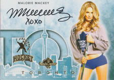 Malorie Mackey 2014 Benchwarmer Hockey Fall Expo autograph auto card