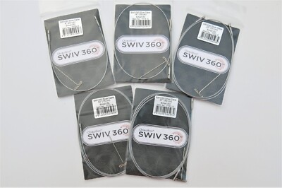 Chiaogoo SWIV360 Set of 5 ALL SIZE-SMALL Swivel Silver cable 8''+14''+22''+30''+37'' 