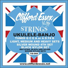 UKULELE-BANJO STRINGS. A COMPREHENSIVE RANGE. LIGHT, MEDIUM AND HEAVY GAUGES.