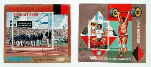 Timbres des Caraïbes blocs oblitérés