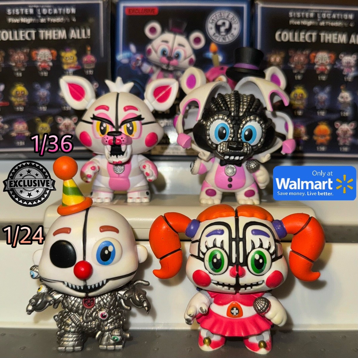 Jumpscare Funtime Freddy Walmart Exclusive FNaF Funko Mystery