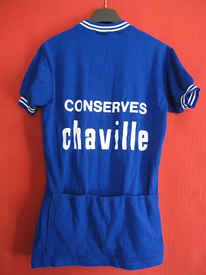 Maillot Cycliste VVS Maillequipe Made in France vintage Acrylique 70'S - 2 / S